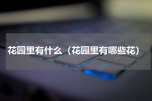 花园里有什么（花园里有哪些花）