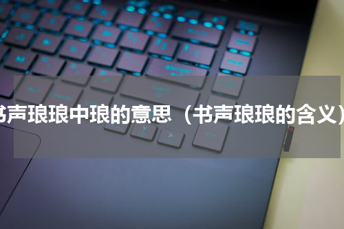 书声琅琅中琅的意思（书声琅琅的含义）