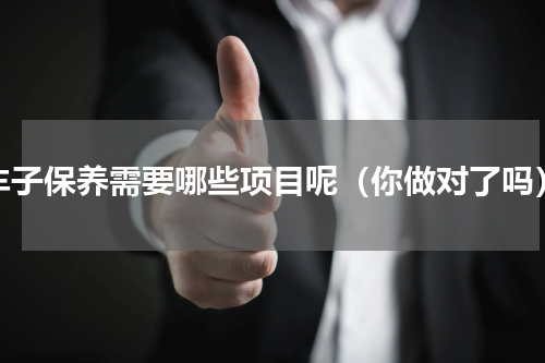 车子保养需要哪些项目呢（你做对了吗）