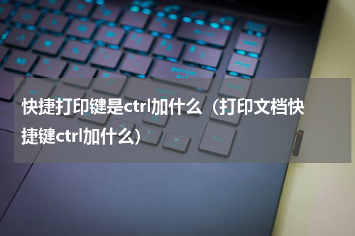 快捷打印键是ctrl加什么（打印文档快捷键ctrl加什么）