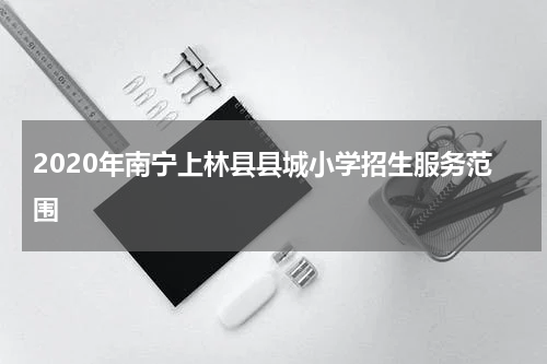2020年南宁上林县县城小学招生服务范围