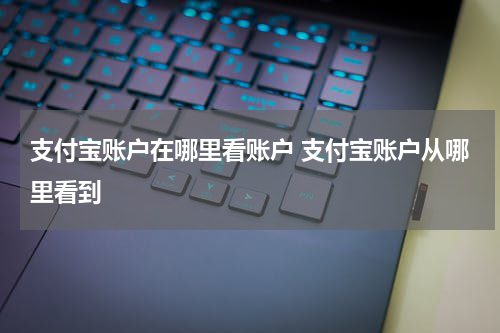 支付宝账户在哪里看账户 支付宝账户从哪里看到