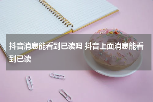 抖音消息能看到已读吗 抖音上面消息能看到已读