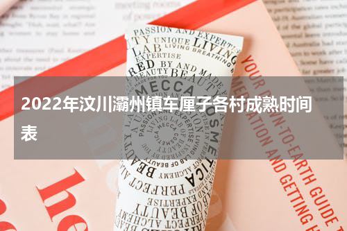 2022年汶川灞州镇车厘子各村成熟时间表