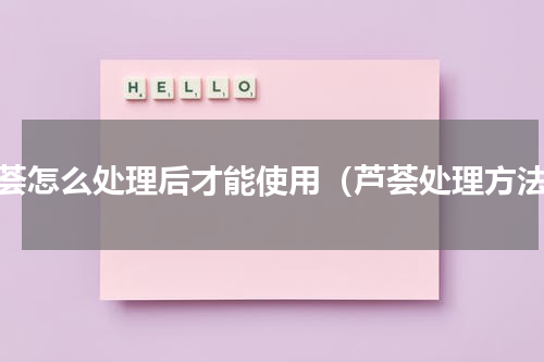 芦荟怎么处理后才能使用（芦荟处理方法）