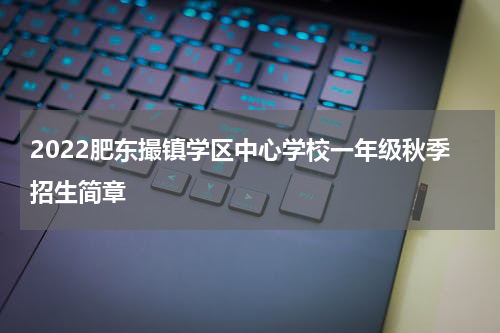 2022肥东撮镇学区中心学校一年级秋季招生简章