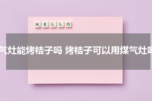 煤气灶能烤桔子吗 烤桔子可以用煤气灶吗