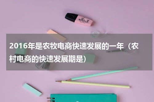2016年是农牧电商快速发展的一年（农村电商的快速发展期是）