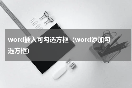 word插入可勾选方框（word添加勾选方框）