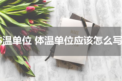 体温单位 体温单位应该怎么写