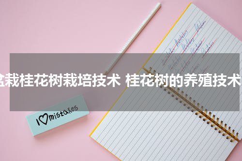 盆栽桂花树栽培技术 桂花树的养殖技术