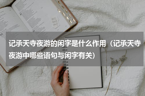 记承天寺夜游的闲字是什么作用（记承天寺夜游中哪些语句与闲字有关）