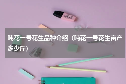 吨花一号花生品种介绍（吨花一号花生亩产多少斤）
