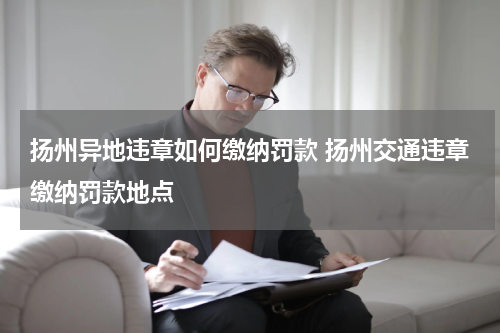 扬州异地违章如何缴纳罚款 扬州交通违章缴纳罚款地点