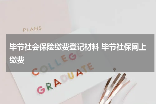毕节社会保险缴费登记材料 毕节社保网上缴费