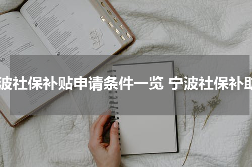 宁波社保补贴申请条件一览 宁波社保补助