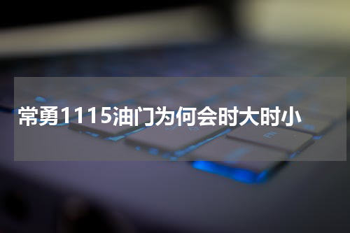 常勇1115油门为何会时大时小