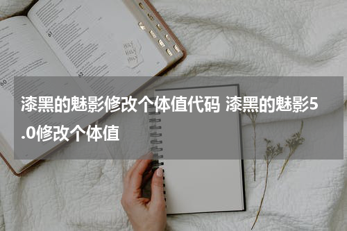 漆黑的魅影修改个体值代码 漆黑的魅影5.0修改个体值