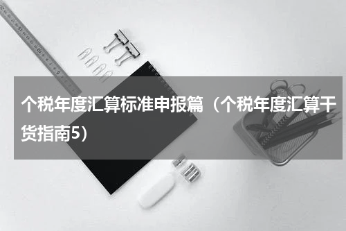 个税年度汇算标准申报篇（个税年度汇算干货指南5）