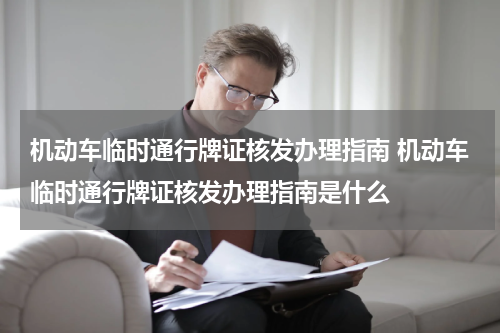 机动车临时通行牌证核发办理指南 机动车临时通行牌证核发办理指南是什么