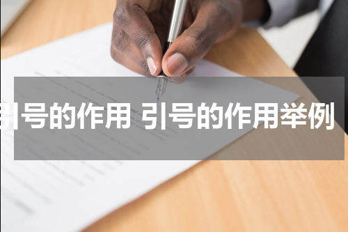 引号的作用 引号的作用举例