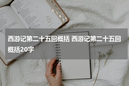 西游记第二十五回概括 西游记第二十五回概括20字