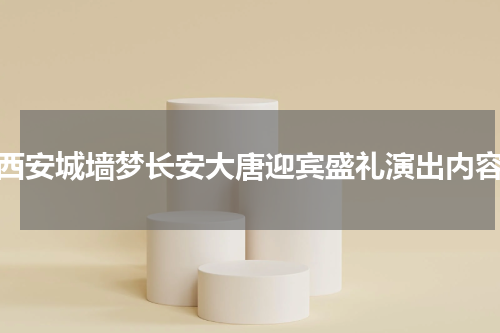 西安城墙梦长安大唐迎宾盛礼演出内容
