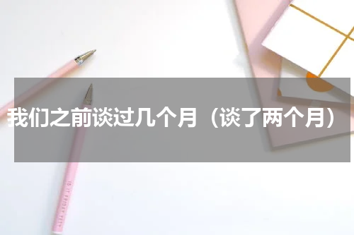 我们之前谈过几个月（谈了两个月）