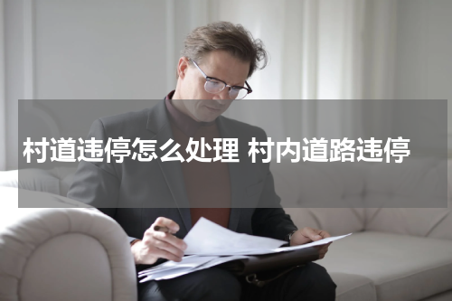 村道违停怎么处理 村内道路违停