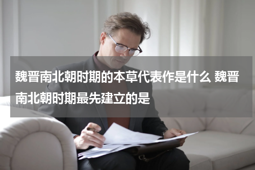 魏晋南北朝时期的本草代表作是什么 魏晋南北朝时期最先建立的是