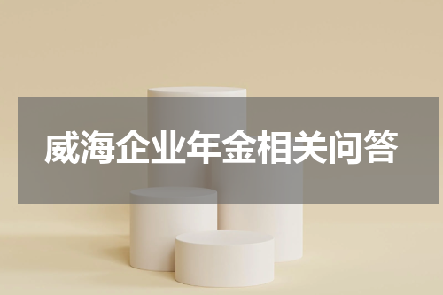 威海企业年金相关问答