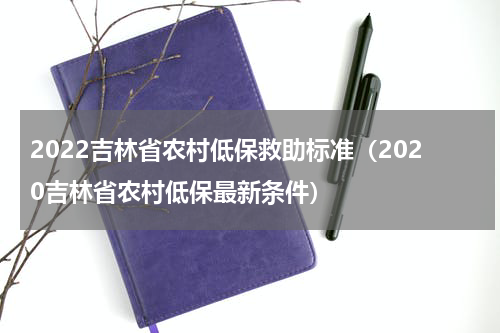 2022吉林省农村低保救助标准（2020吉林省农村低保最新条件）
