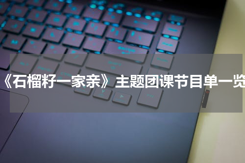 《石榴籽一家亲》主题团课节目单一览