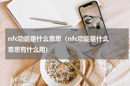 nfc功能是什么意思（nfc功能是什么意思有什么用）