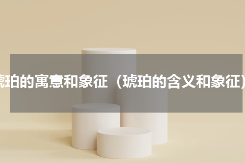 琥珀的寓意和象征（琥珀的含义和象征）