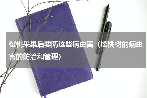 樱桃采果后要防这些病虫害（樱桃树的病虫害的防治和管理）