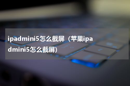 ipadmini5怎么截屏（苹果ipadmini5怎么截屏）