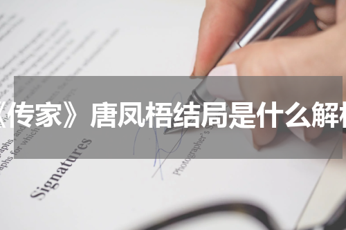 《传家》唐凤梧结局是什么解析