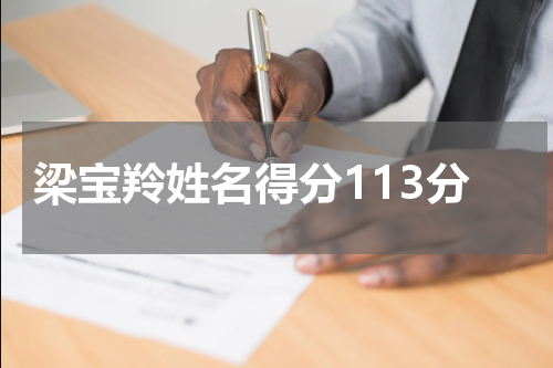 梁宝羚姓名得分113分