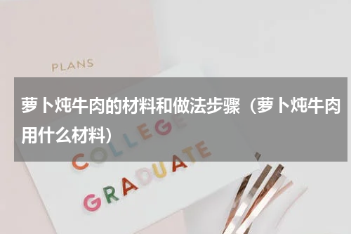 萝卜炖牛肉的材料和做法步骤（萝卜炖牛肉用什么材料）