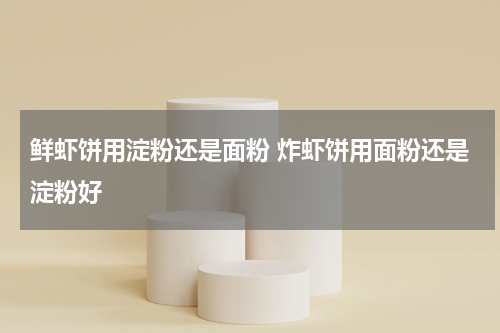 鲜虾饼用淀粉还是面粉 炸虾饼用面粉还是淀粉好