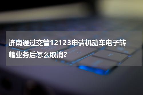 济南通过交管12123申请机动车电子转籍业务后怎么取消?