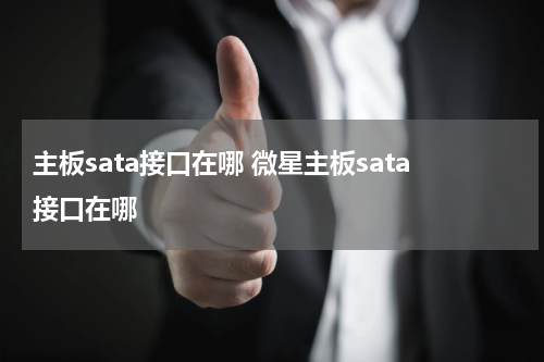 主板sata接口在哪 微星主板sata接口在哪