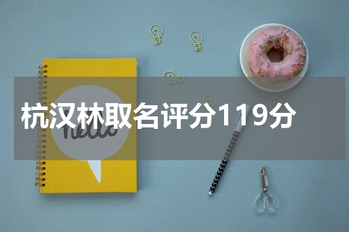 杭汉林取名评分119分