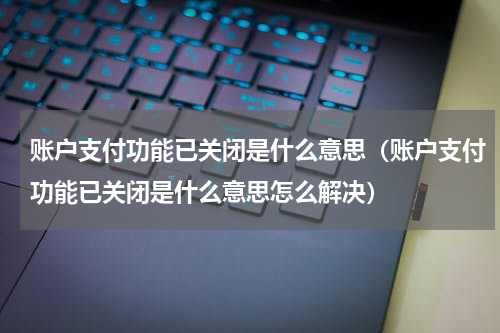 账户支付功能已关闭是什么意思（账户支付功能已关闭是什么意思怎么解决）