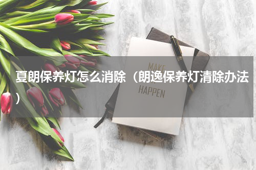 夏朗保养灯怎么消除（朗逸保养灯清除办法）