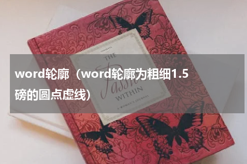 word轮廓（word轮廓为粗细1.5磅的圆点虚线）