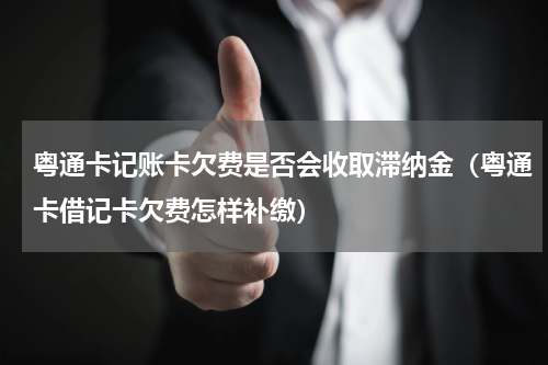 粤通卡记账卡欠费是否会收取滞纳金（粤通卡借记卡欠费怎样补缴）