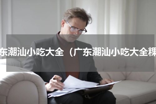 广东潮汕小吃大全（广东潮汕小吃大全粿）