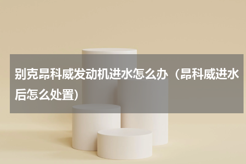 别克昂科威发动机进水怎么办（昂科威进水后怎么处置）